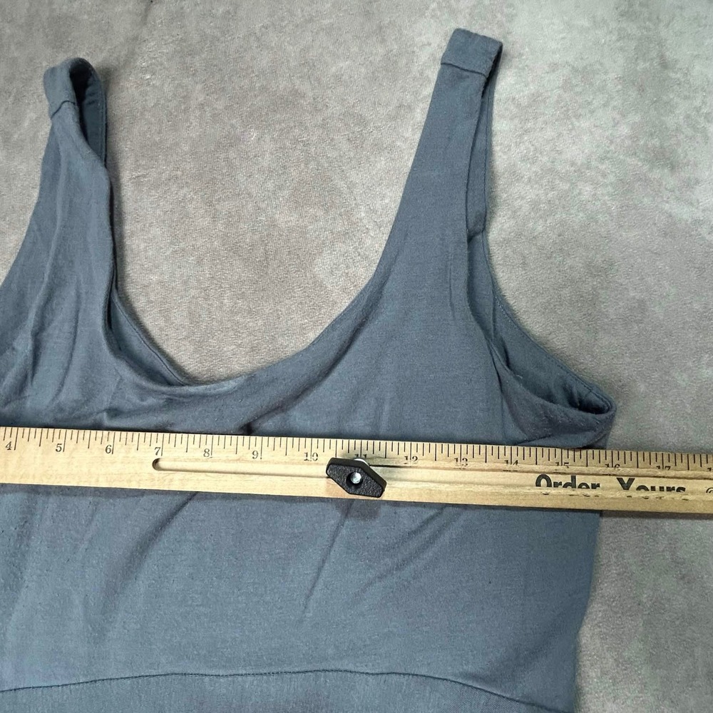 Athleta Womens Gray Modal Stretch Scoop Neck Maxi Dress Size L - Picture 4 of 6